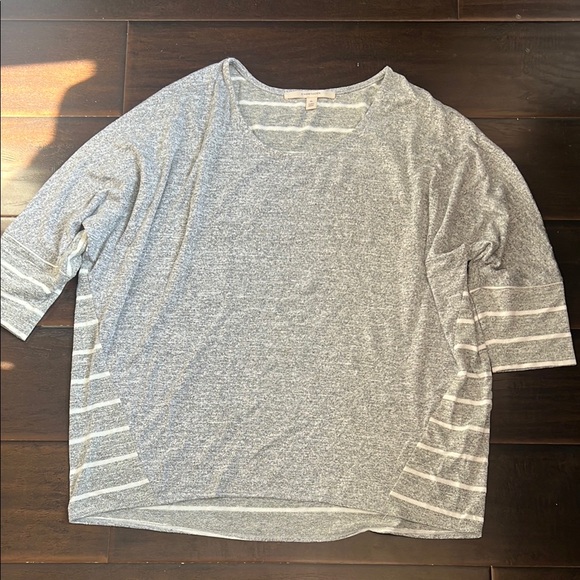 41 Hawthorn Oversized Grey Striped Sweater, size XL - Picture 1 of 5